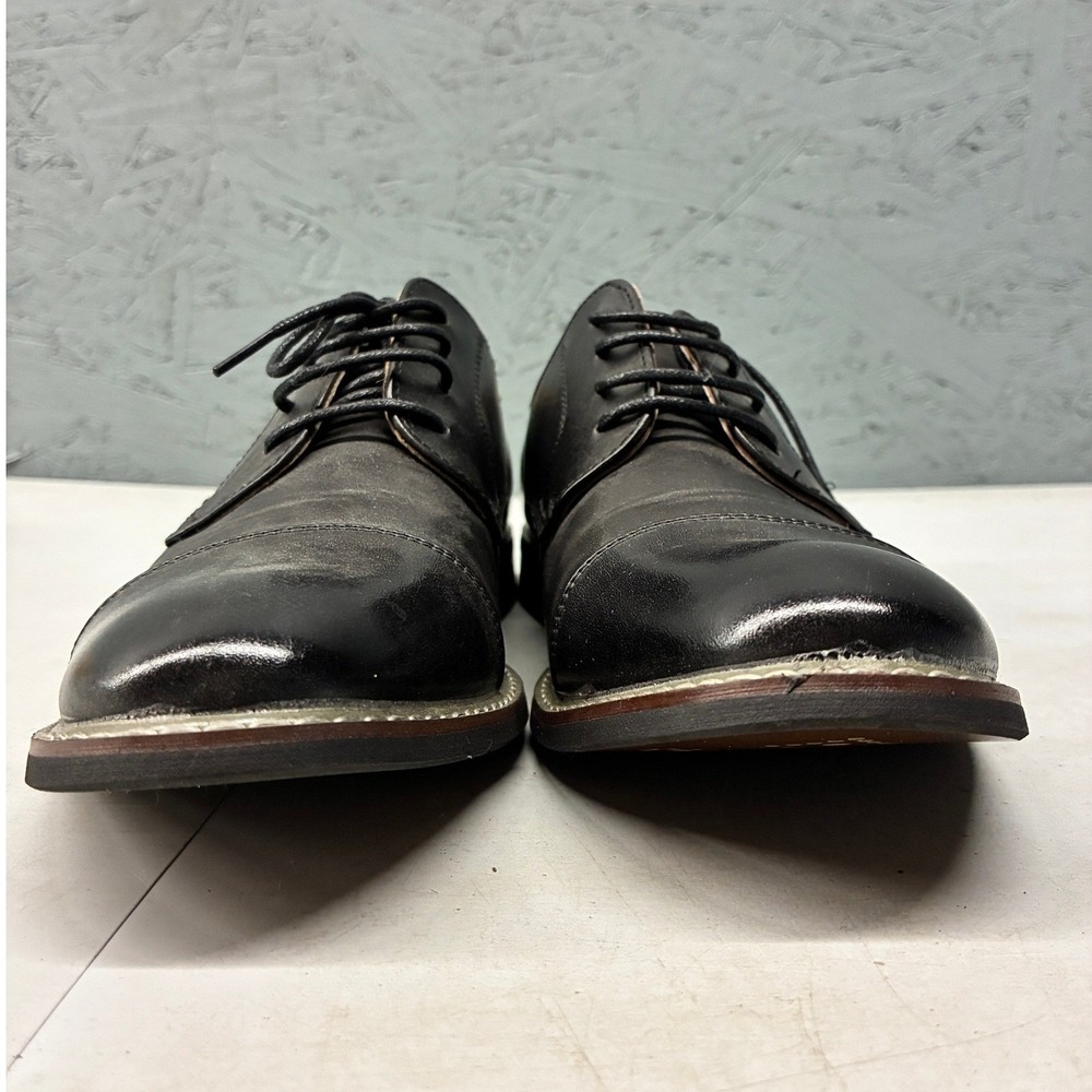 Bruno Marc Prince-6 Oxford Shoes Cap Toe Lace Up Men's Size 9 Black Formal Dress - Picture 7 of 13